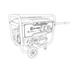 ژنراتور برق بنزینی هامرز مدل HZ-7435C